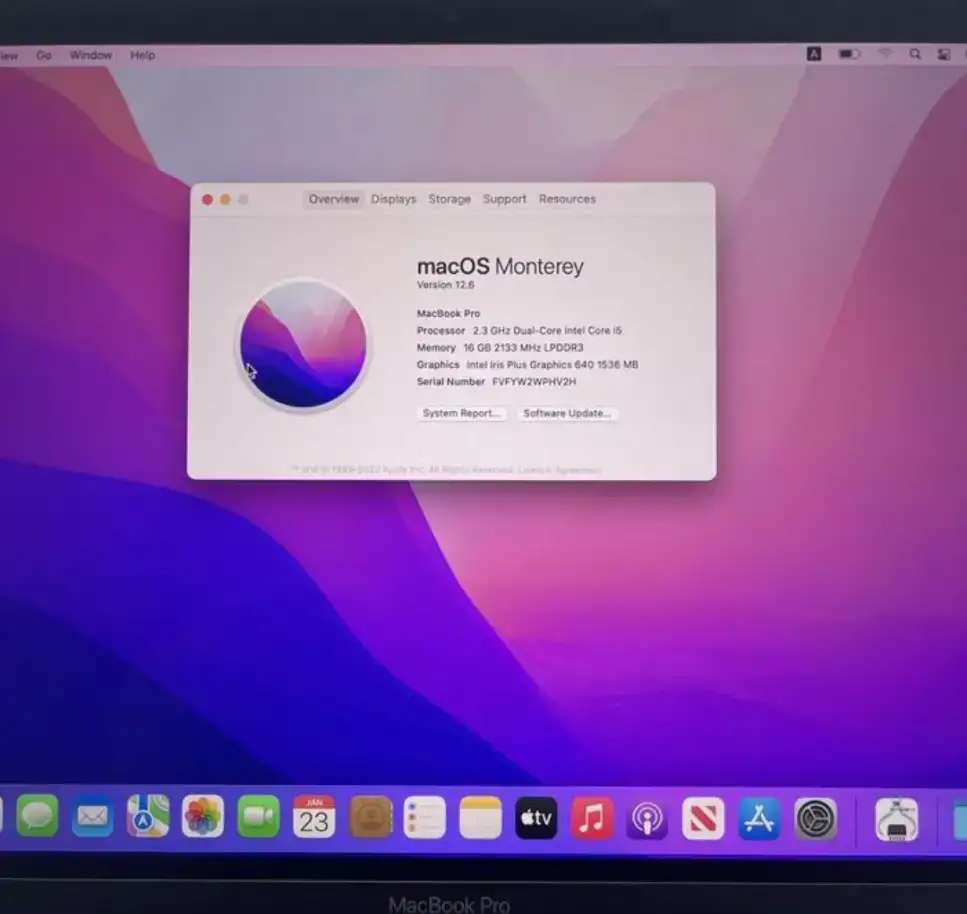 MacBook Pro 15 2018 Space 17 2.2ghz 16/512