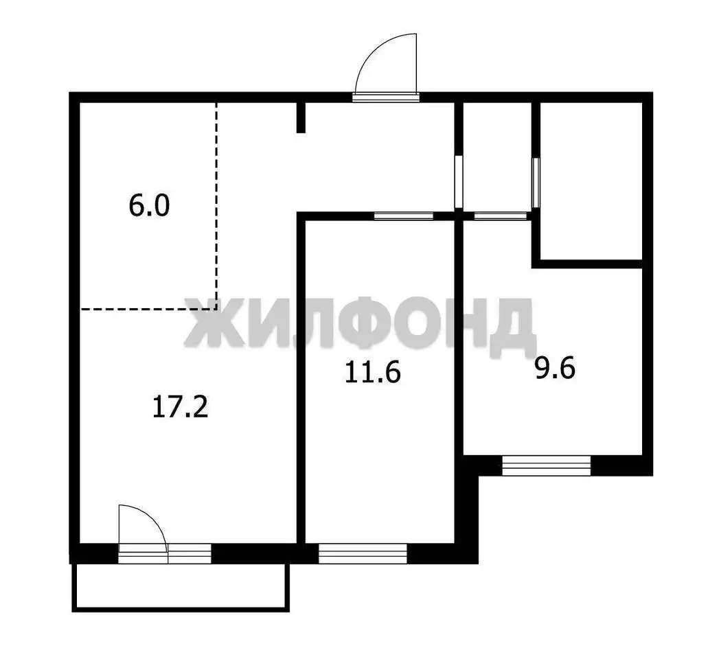 Продается 3-комн. квартира 55 кв.м.