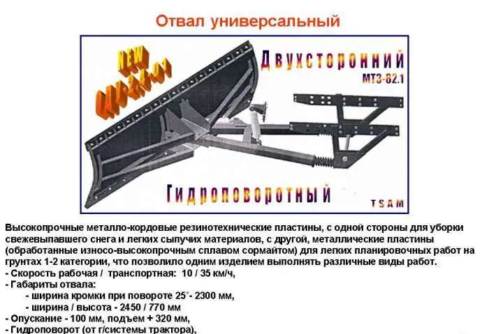 Навесное оборудование к тракторам МТЗ