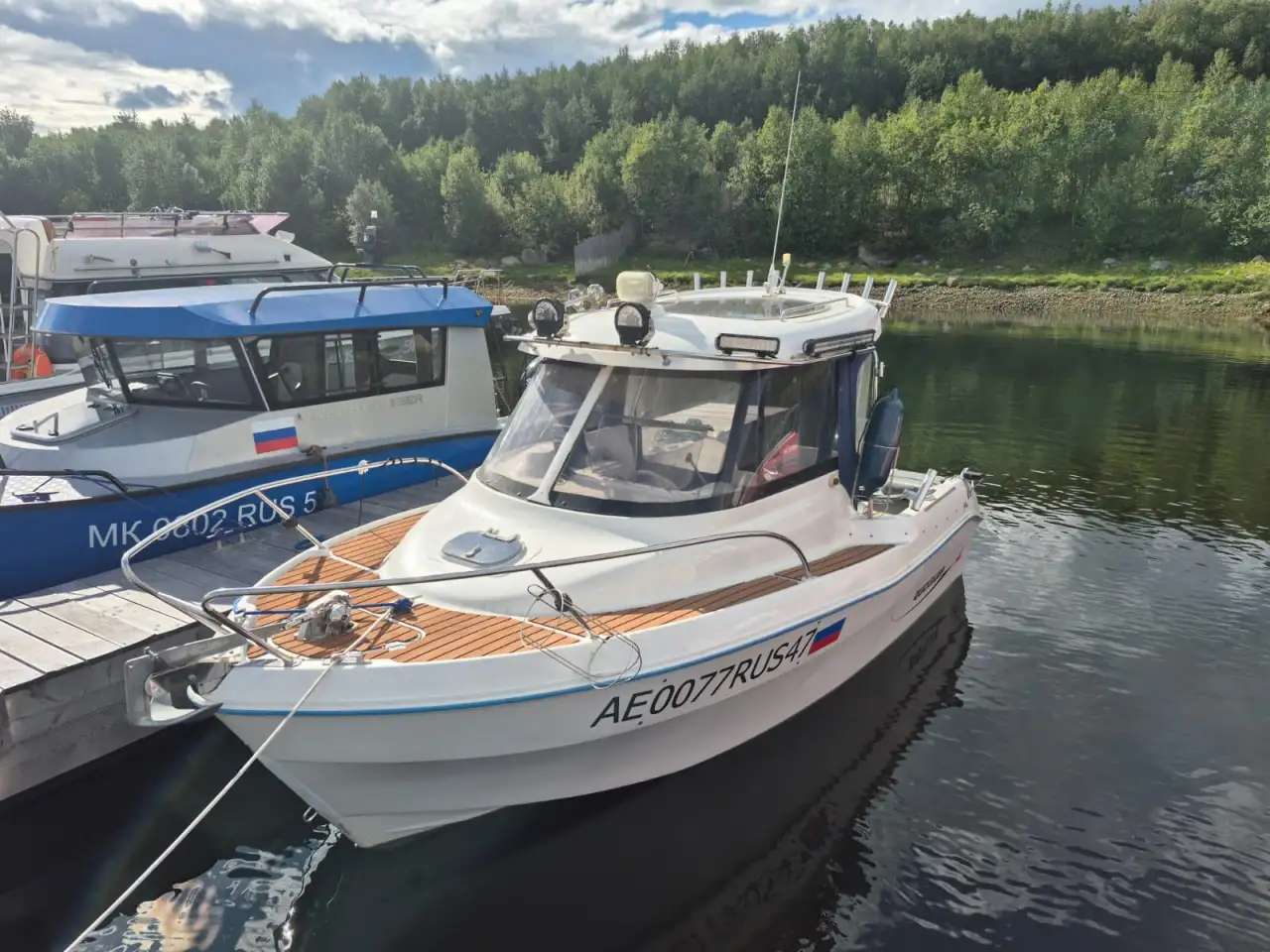 Кaтeр Quicksilver Flamingo 530 РНPilothouse, MERCURY 100, прицеп МСЗА-81773G