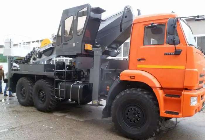 Автовышка Novas-350 35м на шасси Камаз-43118 6x6