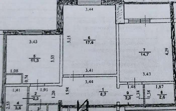 Продается 2-х комн. квартира 62,3 м², 10 эт., г., Нижегородская область, ул. Родионова 39.