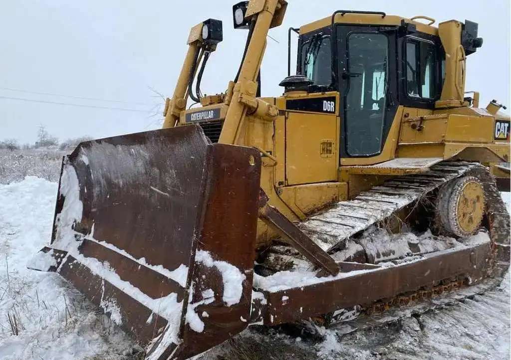Бульдозер CAT D6R, 9200 м/ч, клыки, болотоход