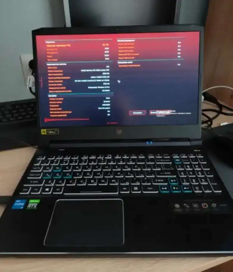 Acer Predator Helios 300 PH315-54, Intel Core i5-11400H (2.7 ГГц), RAM 8 ГБ, SSD 512 ГБ, NVIDIA GeForce RTX 3060 (6 Гб)