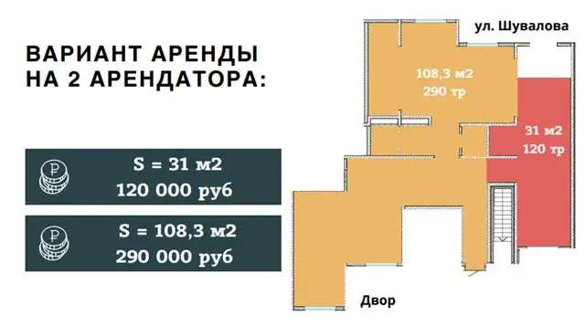 Продажа универсального помещения 146 м2 по очень хорошей цене 146,00 м2
