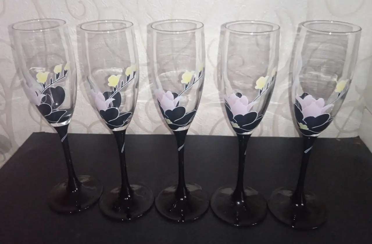 Бокалы Французские, винтаж, Domino decor Franse