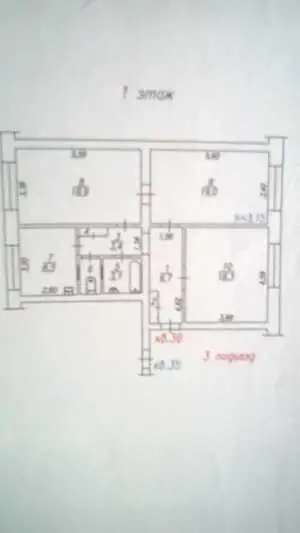 Продам 3-комн. сталинку в центре красноярска Ленина 133, 82,00 м², 1 эт., Центральный, Ленина 133