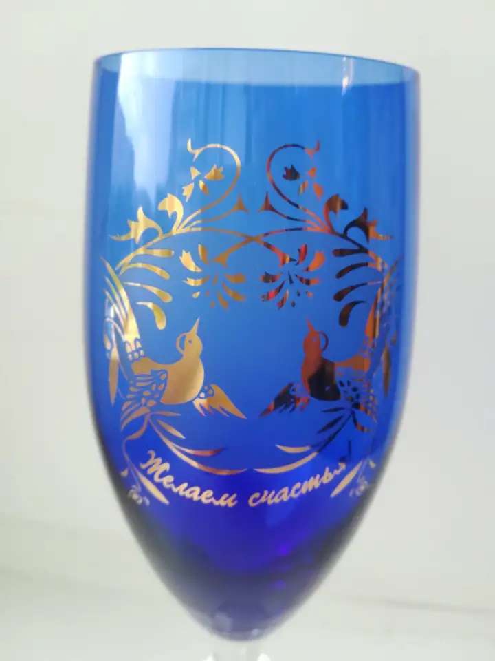 продам 5 фужеров Богемия