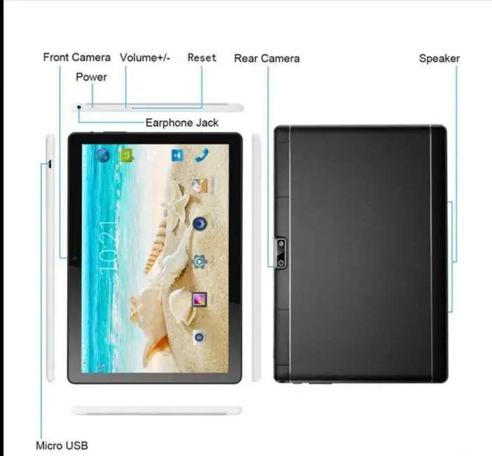 Крутой-новый планшет 10.1 2сим-4g/память 16 гб