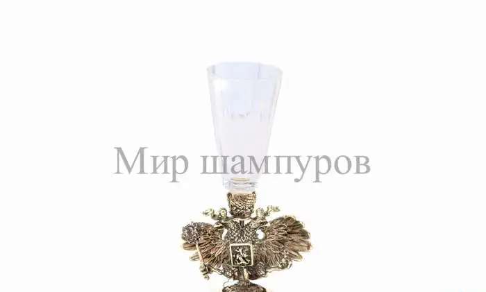 Рюмка Герб России ручной работы