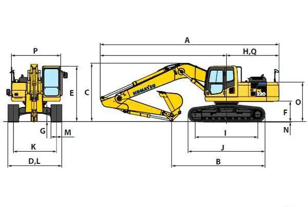 Аренда экскаватора гусеничного Komatsu PC 220