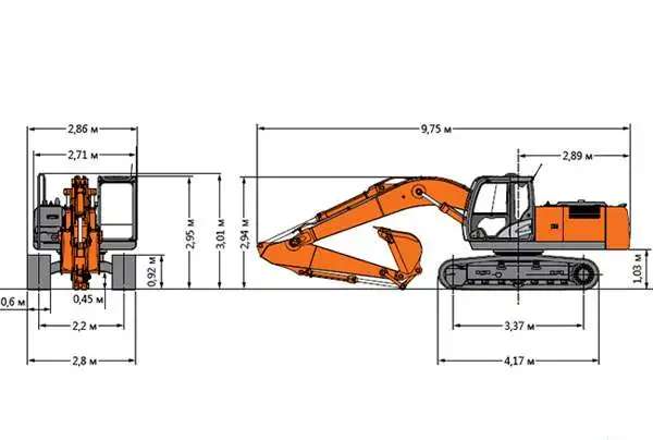 Аренда экскаватора гусеничного Hitachi ZX-200
