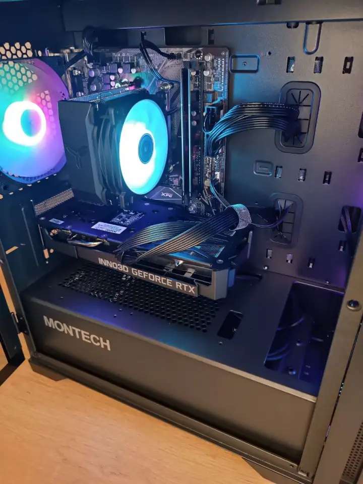 Новый игровой компьютер ryzen 5 4500, rtx 3050, 16gb ddr4, 1tb ssd