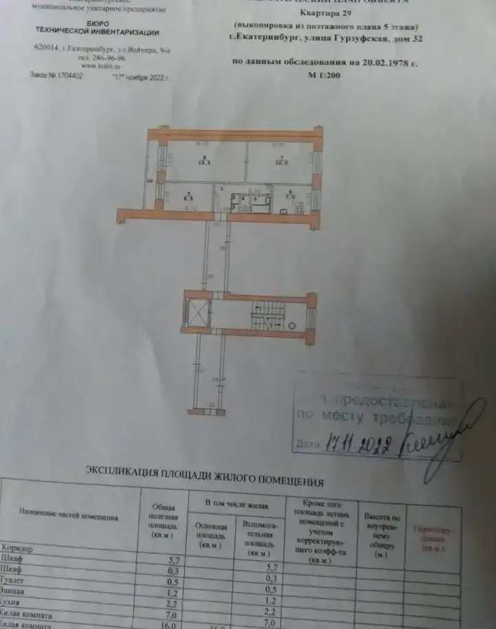 Продам долю, Гурзуфская 32.кв29