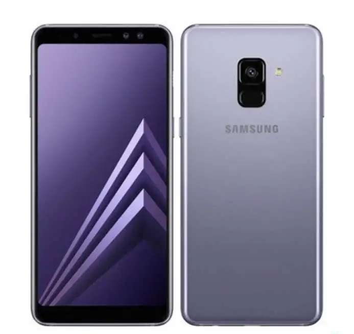 samsung galaxy A8 2018 серофиолетовый