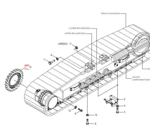 Звездочка ведущая Hyundai R260LC-9S 81EN-10014GG