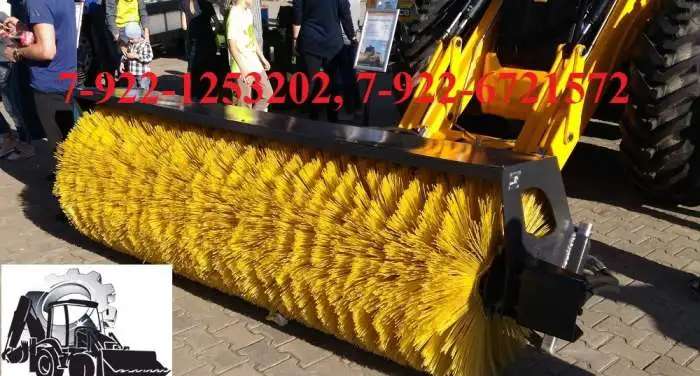 Щётка дорожная коммунальная для jcb 3cx 4cx volvo bl61 bl71
