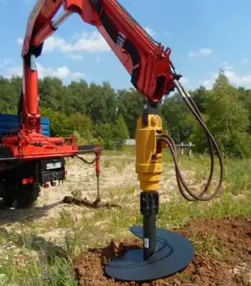 Гидробур со шнеками для Hyundai R170 R180 Doosan 180W