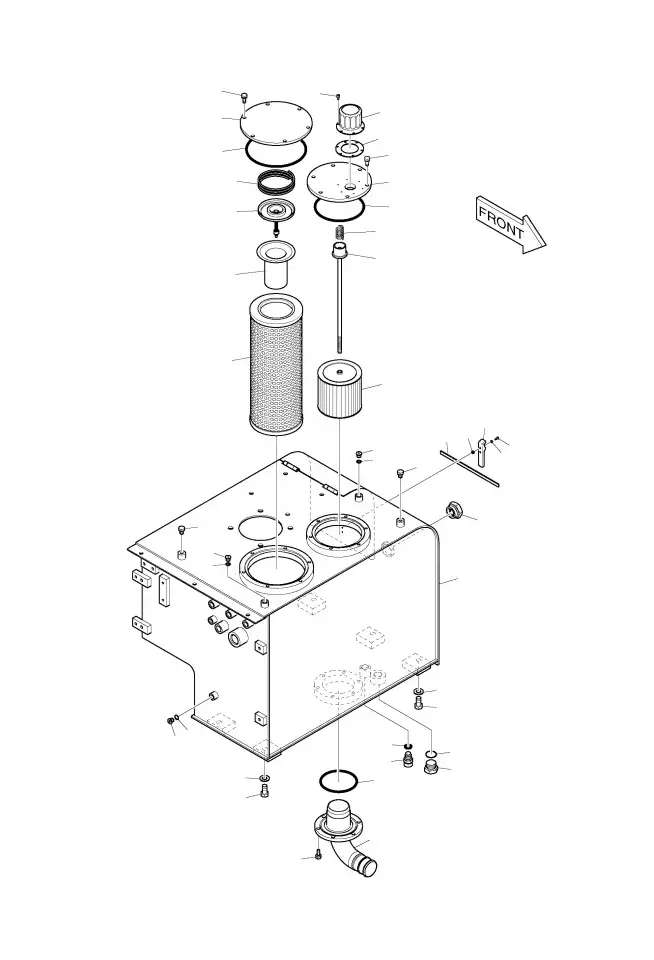 Фильтр гидравлический Doosan DX160WA, ST70852)