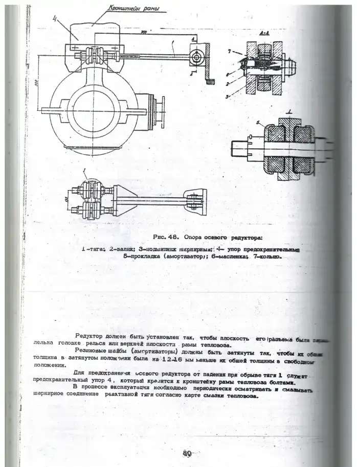 Амортизатор ТГМ23 резиновая шайба тепловоза ТГМ23