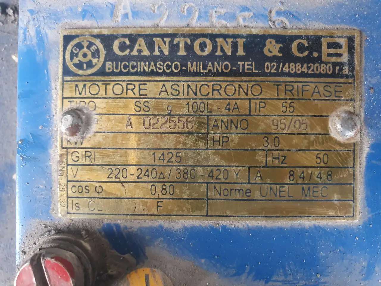 электродвигатель 1.1 кВт 1420 обмин CantonIитал SS90S-4 2.2кВт/3.0 кВт ACMotoren Siemens