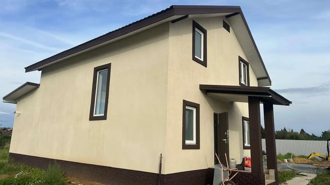 Боровики 2 Боровск купить дом из блока 13 соток газ Киевское Минское шоссе 180,00 м2