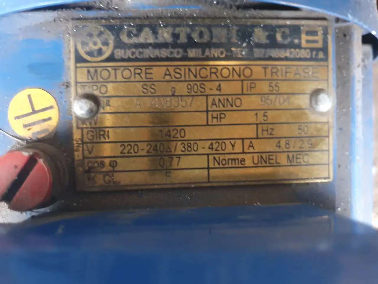электродвигатель 1.1 кВт 1420 обмин CantonIитал SS90S-4 2.2кВт/3.0 кВт ACMotoren Siemens