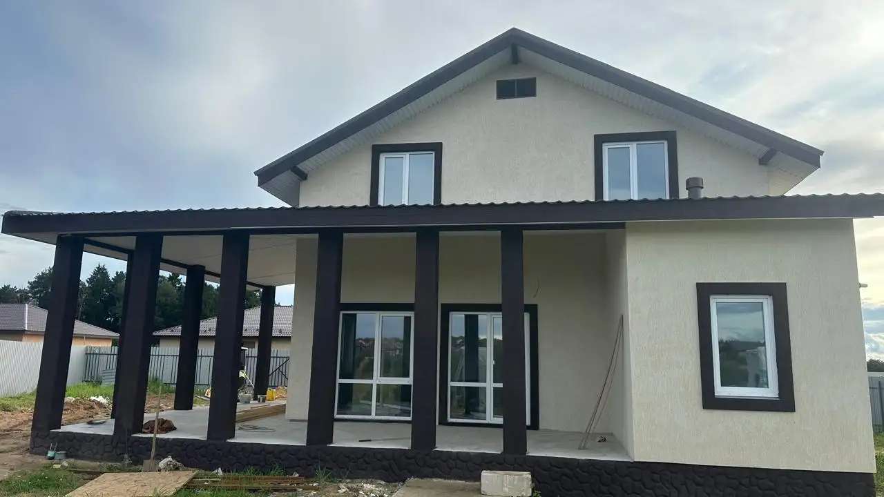Боровики 2 Боровск купить дом из блока 13 соток газ Киевское Минское шоссе 180,00 м2