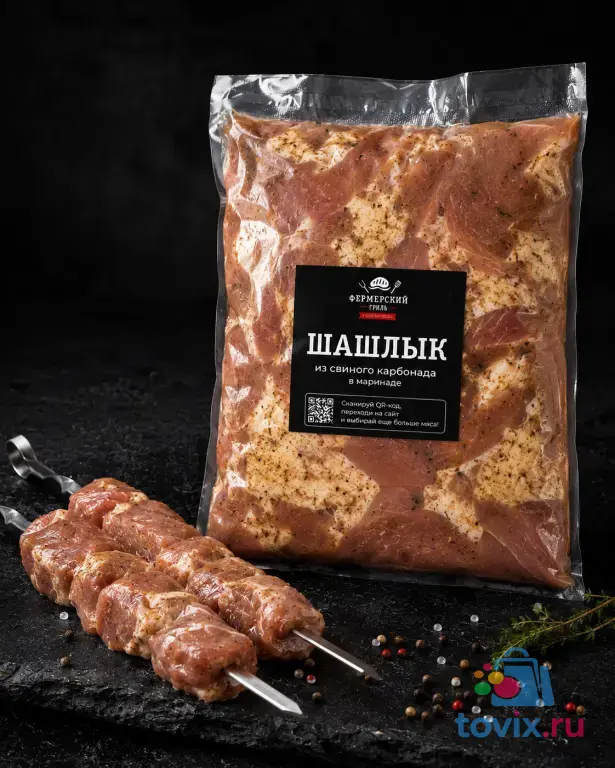 Шашлык из свиного карбонада в маринаде